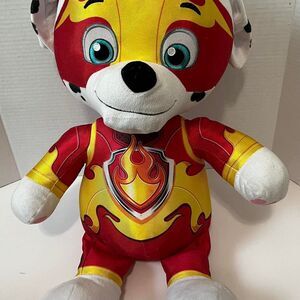 Paw Patrol Spin Master Mighty Pups Marshall Large Plush is a 24-inch red plush